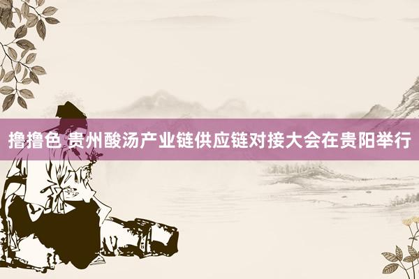 撸撸色 贵州酸汤产业链供应链对接大会在贵阳举行