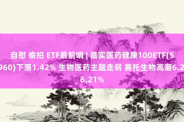 自慰 偷拍 ETF最前哨 | 嘉实医药健康100ETF(515960)下落1.42% 生物医药主题走弱 赛托生物高潮6.21%