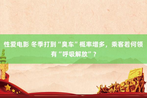 性爱电影 冬季打到“臭车”概率增多，乘客若何领有“呼吸解放”？