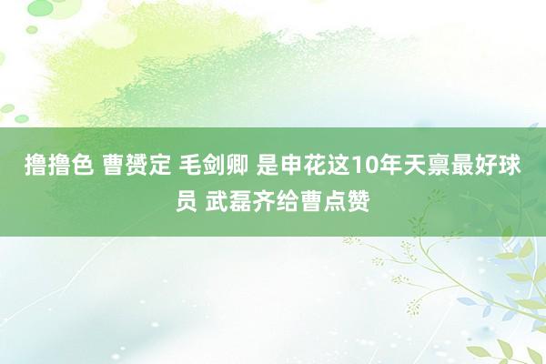 撸撸色 曹赟定 毛剑卿 是申花这10年天禀最好球员 武磊齐给曹点赞