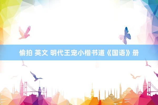 偷拍 英文 明代王宠小楷书道《国语》册