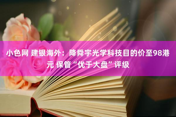 小色网 建银海外：降舜宇光学科技目的价至98港元 保管“优于大盘”评级