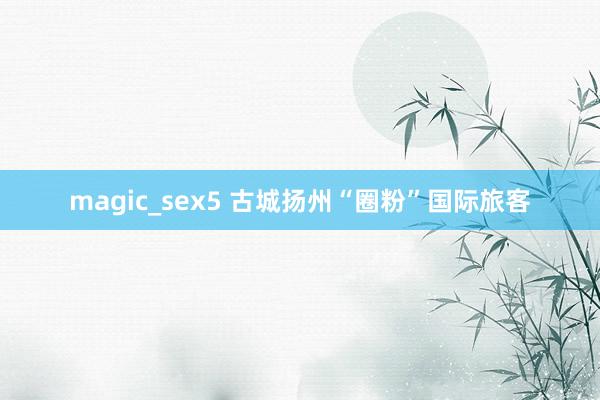 magic_sex5 古城扬州“圈粉”国际旅客